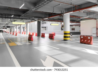 Passageway In The Underground Parking Lot Passageway In The Underground Parking Lot