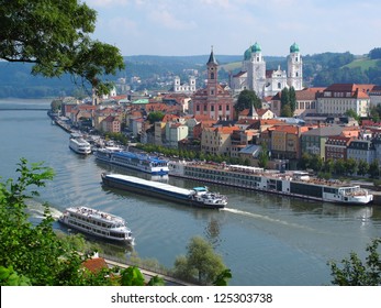 Passau, City Of Three Rivers, Bavaria, Germany.
