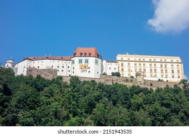 Passau, Germany, July 26, 2021. Veste Oberhaus Is A Fortress That Served As A Fiefdom For The Bishop Of Passau , Germany. 