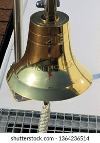 Passau, Germany July 27, 2018 Ships Bell
Amadeus Queen Ships Bell On The Sun Deck