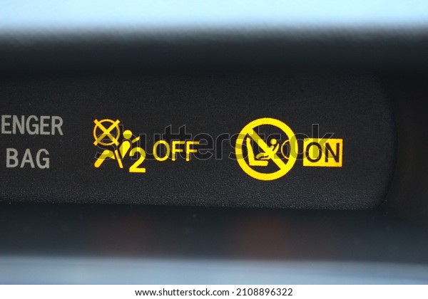 Passenger air bag warning\
lights