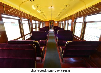 Passenger compartment of an American EMU from 1912.
