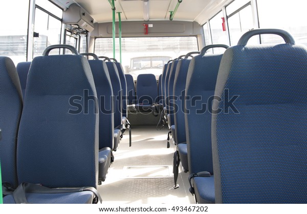 Passenger Compartment Big Shuttle Bus Stock Photo 493467202 | Shutterstock