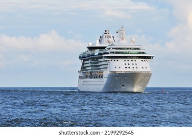 Passenger (Cruise) Ship Serenade Of The Seas In The Baltic Sea On June 19,2015 In Klaipeda,Lithuania.