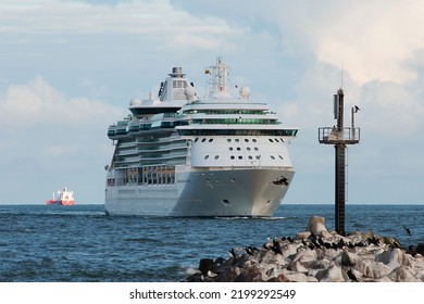 Passenger (Cruise) Ship Serenade Of The Seas In The Baltic Sea On June 19,2015 In Klaipeda,Lithuania.