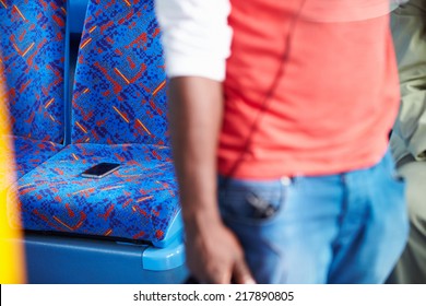 Passenger Leaving Mobile Phone On Seat Of Bus