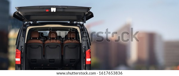 passenger minivan car for transportation office\
staff to work