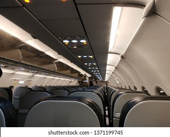 Passenger seat inside the plane