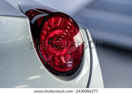 Passenger side circle car brake light