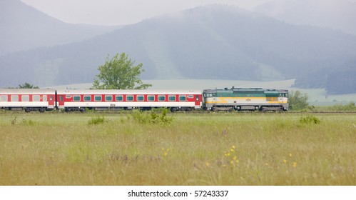 Passenger Train, Strazovske Vrchy, Slovakia