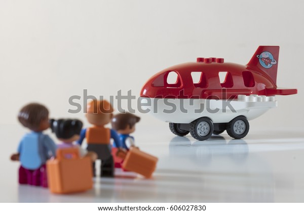 toy airplane with passengers