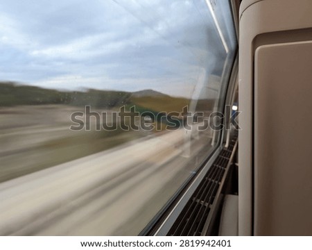 Passing through the Fields of Provence Quickly on the TGV French High Speed Train - Rail in France