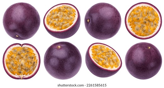 Passion fruit isolated on white background - Shutterstock ID 2261585615