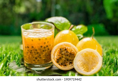 Passion Fruit And Its Juice 