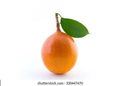 Passion fruit on a white background 