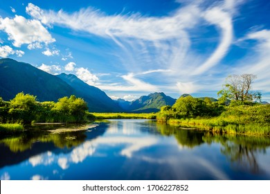 Passion Of Reflection Along Pitt Lake