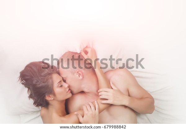 Passionate Couple Kissing Boy Girl Having Stock Photo Edit