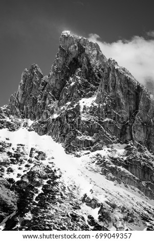 Similar – Dolomiti Dolomiten schwarz