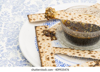 Passover Matzo With Charoset