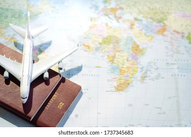 Passport Map Backgroundtravel Planning View Traveler Stock Photo ...