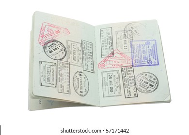 Passport On Isolated White Background