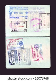 Passport stamps