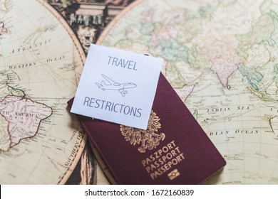 Passport Travel Restrictions Coronavirus China Italy World Map