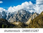 Passu Cones, also known as Passu Cathedral, 6,106m high are a series of towering peaks located in the Karakoram Range alongside the karakoram highway 