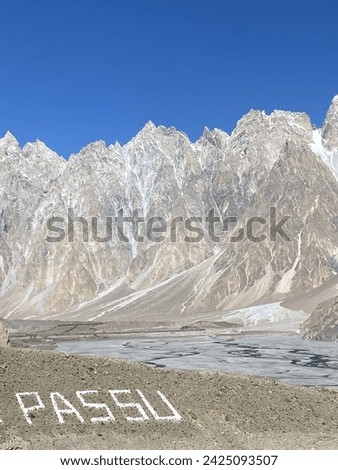 Its a a passu hunza nahar that are know as a hill mountain 