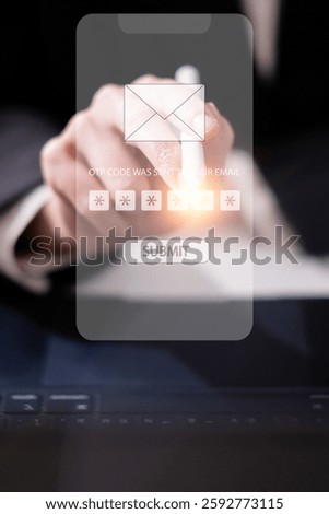 Password OTP verification code cybersecurity technology privacy safety protection concept online login authentication smartphone laptop identity access lock digital datum account hacker connection key