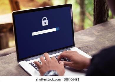 Password Protected To Login On The Computer Screen, Privacy Security Protection