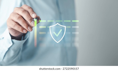 Password strength meter and security validation concept during signup, showing safe account creation, secure login rules, identity protection, and privacy focused authentication.