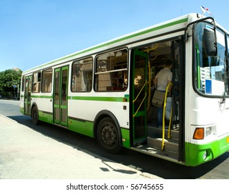 The Passzhirsky bus in a city - Powered by Shutterstock