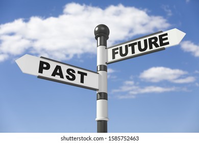 Past Future Road Sing Change Concept Stock Photo 1585752463 | Shutterstock