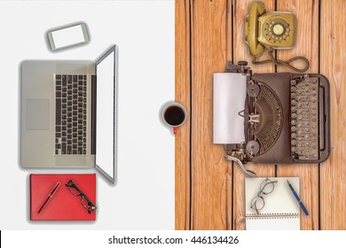 Past, present and future of technology and devices, from typewriter to computer