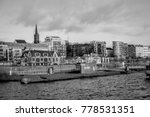 Past vs. Future, An old German U-Boat submarine in Hamburg, Germany