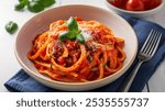 Pasta al Pomodoro: A classic Italian pasta dish made with simple tomato sauce, garlic, and basil, often garnished with Parmesan cheese. It?s light, fresh, and timeless.