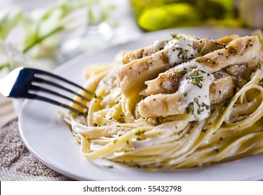 Pasta Alfredo With Chicken