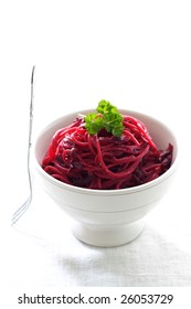 Pasta In Beet Yogurt Sauce