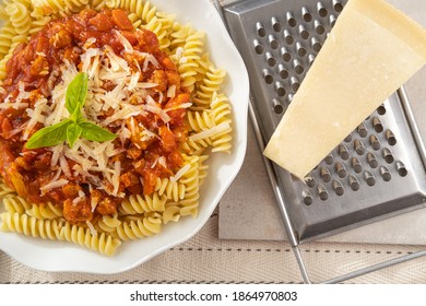 Pasta Bolognese Veggie With Parmigiano Reggiano