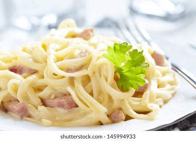 Spaghetti Carbonara Images Stock Photos Vectors Shutterstock