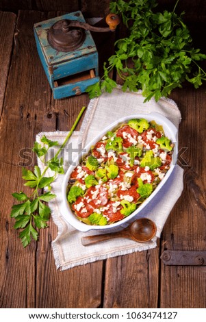 Similar – Image, Stock Photo vegetable pot Food