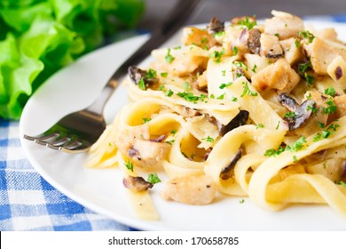 Pasta With Chicken And Mushroom