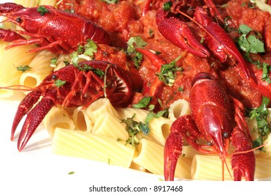 Pasta With Crawfish And Tomato Sauce