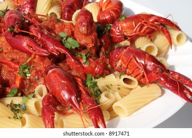 Pasta With Crawfish And Tomato Sauce