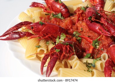 Pasta With Crawfish And Tomato Sauce