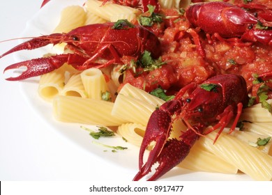 Pasta With Crawfish And Tomato Sauce