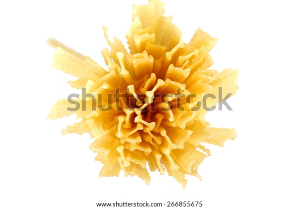 Pasta On White Background Stock Photo (Edit Now) 266855675
