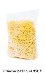 Pasta In The Package On A White Background