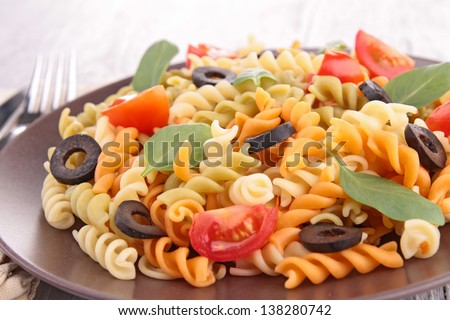 Similar – Image, Stock Photo Pasta salad Food